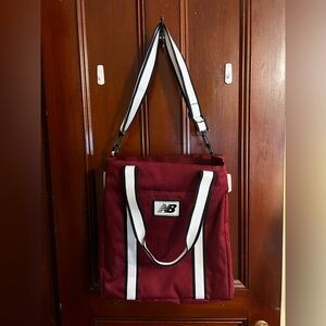 New balance athletic tote with padded laptop sleeve. Maroon. New without tags.